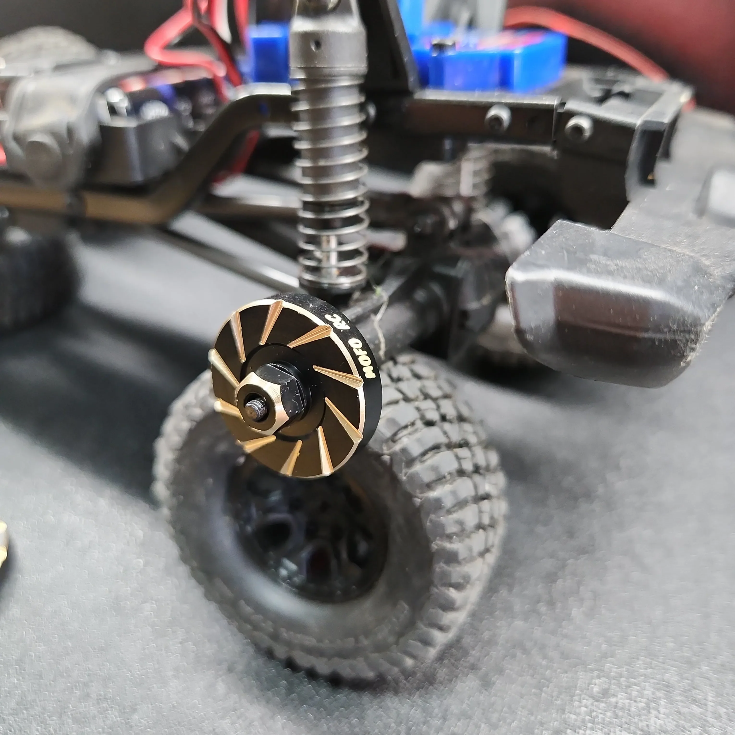 Mofo RC | Black Brass +5mm Hex Extenders for X15 Axles & Traxxas® TRX-4M™ - Image 5